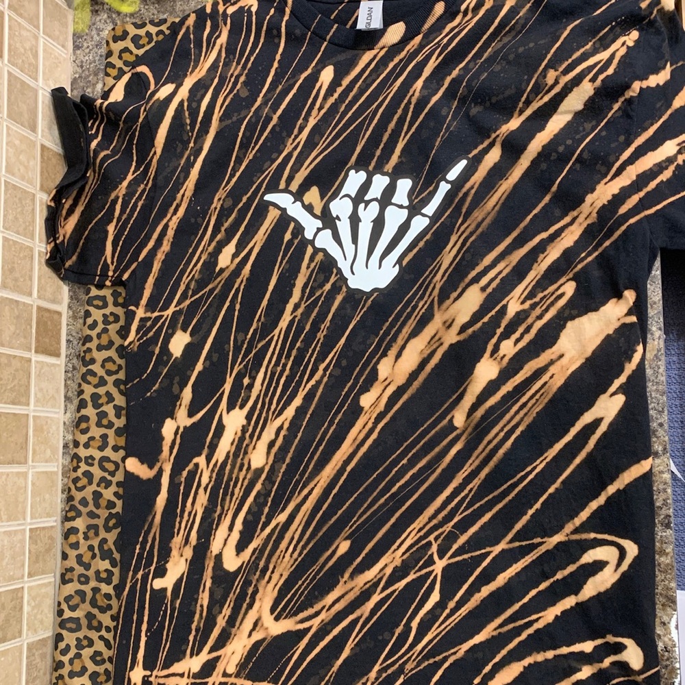 Bleach tie dye shirt